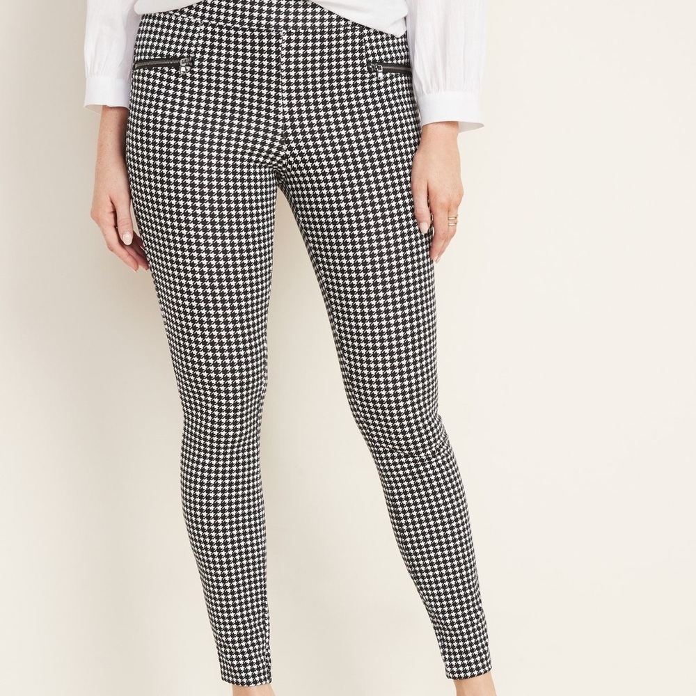 Old Navy High-waisted Patterned Ponte-Knit Stevie Pants